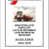Weidemann Wheel Loader 3004 DD Spare Part List 1