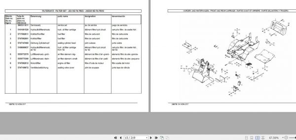 Weidemann Wheel Loader 3110 DP Spare Part List 2