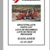 Weidemann Wheel Loader 3110 DP Spare Part List1
