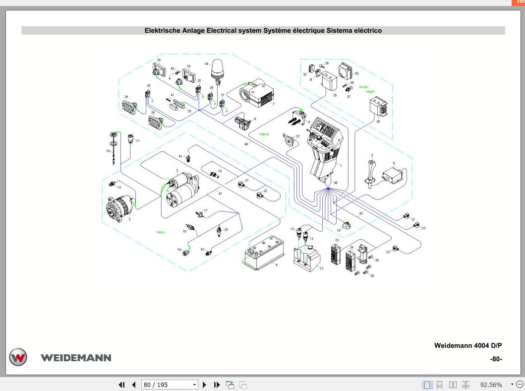 Weidemann Wheel Loader 4004 DP Spare Part List 2