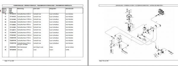 Weidemann Wheel Loader Hoftrac 1090 DP 1904 DP Spare Part List 2