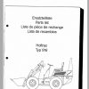 Weidemann Wheel Loader Hoftrac 916 Spare Part List 1