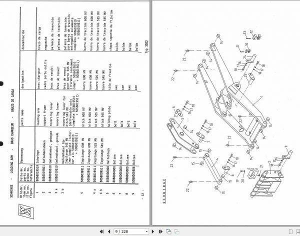 Weidemann Wheel Loader Weikotrac 3002 Spare Part List 2