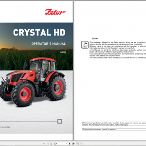 Zetor Tractor Update 2021 Operators Manual Training Manual English CD 3