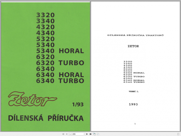 Zetor Tractor Update 2021 Operators Repair Training Manual Spare Part Catalog English CD 12