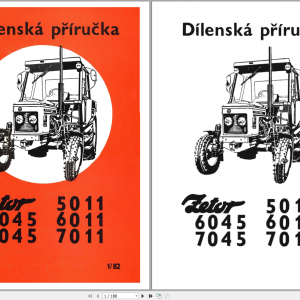 Zetor Tractor Update 2021 Operators Repair Training Manual Spare Part Catalog English CD 44