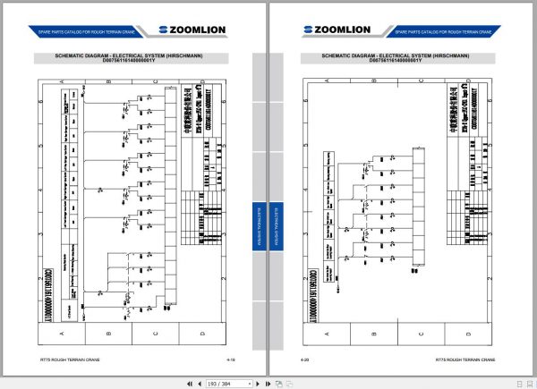 Zoomlion Rough Terrain Crane RT75 Spare Parts Catalog 20140218 3