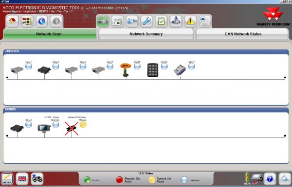 AGCO EDT Electronic Diagnostic Tool V1.101.21103.808 Updated 2021.3 Release 06.2021 Diagnostic Software 4
