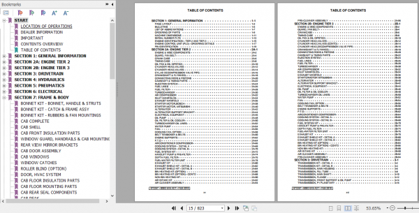 BELL B50D Mk 6.1 Articulated Dump Truck Parts Manual 872267 2