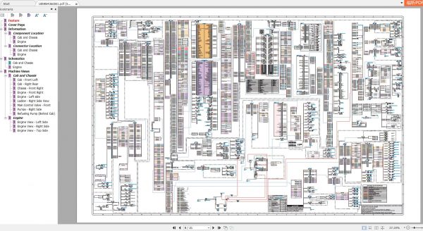 CAT Hydraulic Mining Shovel 6015B Electrical Hydraulic Schematic Digram System 3