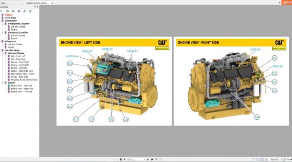 CAT Hydraulic Mining Shovel 6015B Electrical Hydraulic Schematic Digram System 4