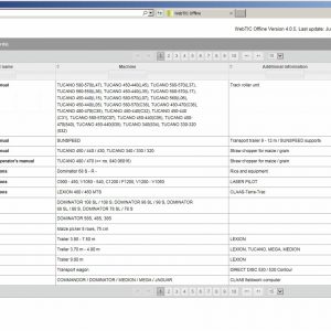 CLAAS WebTIC Offline RU Russian 4.0.5 06.2021 Operator Repair Manual Service Documentation DVD 1