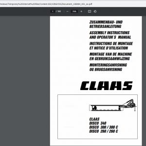 CLAAS WebTIC Offline UK Ukraina 06.2021 Operator Manual Repair Manual Service Documentation DVD 6