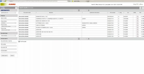 CLAAS WebTIC Offline UK Ukraina 06.2021 Operator Manual Repair Manual Service Documentation DVD 8 1