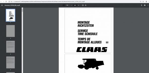 CLAAS WebTIC Offline UK Ukraina 06.2021 Operator Manual Repair Manual Service Documentation DVD 9 1