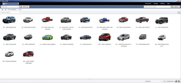 Chrysler FCA EPC5 International 12.2020 Spare Parts Catalog DVD 4