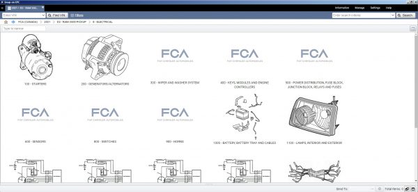 Chrysler FCA EPC5 International 12.2020 Spare Parts Catalog DVD 6