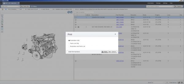 Chrysler FCA EPC5 International 12.2020 Spare Parts Catalog DVD 8