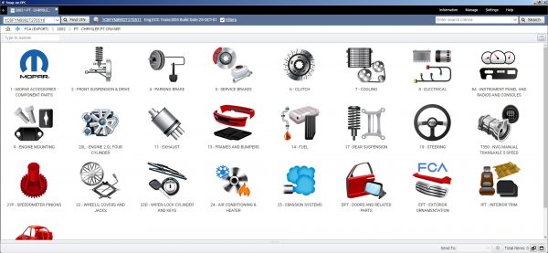 Chrysler FCA EPC5 International 12.2020 Spare Parts Catalog DVD 9