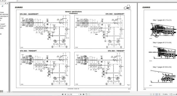 Claas ARES 506 606 Technical System Service Manual EN 2