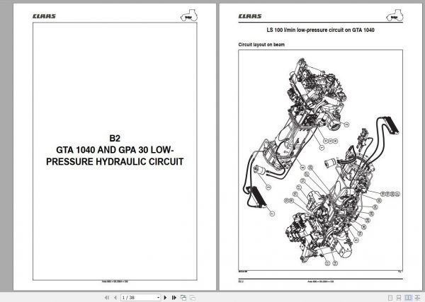 Claas ARES 806 Technical System Service Manual ENFRDE 2