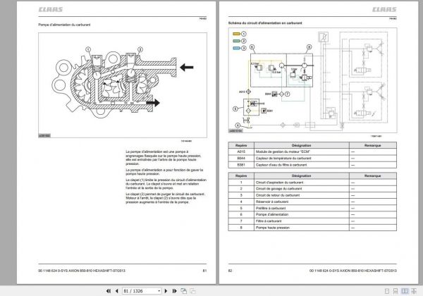 Claas ARION 460 410 Technical System Service Manual ENFR 2