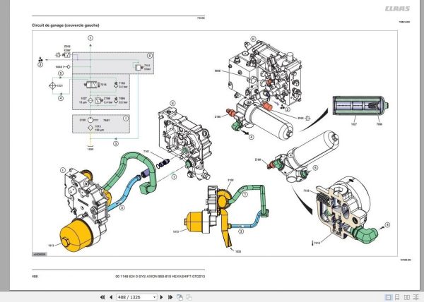 Claas ARION 460 410 Technical System Service Manual ENFR 3