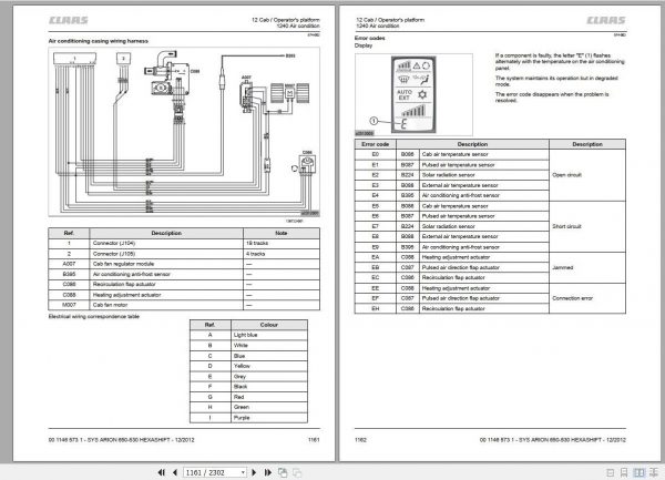 Claas ARION 650 620 550 530 Technical System Service Manual EN 5