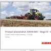Claas AXION 800 Stage IV MR Product Presentation 2018 Training Manual EN 1