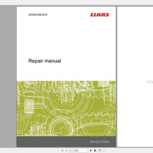 Claas AXION 850 810 Repair Manual EN 1