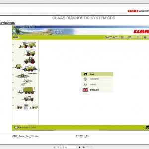 Claas AXION 900 Stage01 Service Training EN 1