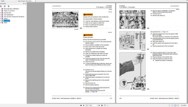 Claas Engine Mercedes Benz OM936LA EN Repair Manual 3