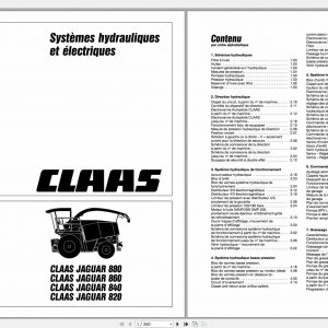 Claas JAGUAR 820 860 Hydraulic Electric System 01872552 FR 1