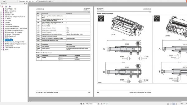 Claas JAGUAR 880 830 Technical System Service Manual ENFR 5