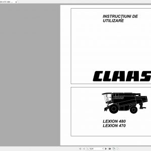 Claas LEXION 470 480 Repair Manual RO 1