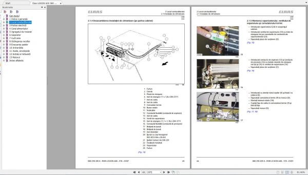 Claas LEXION 600 580 570 Repair Manual RO 2