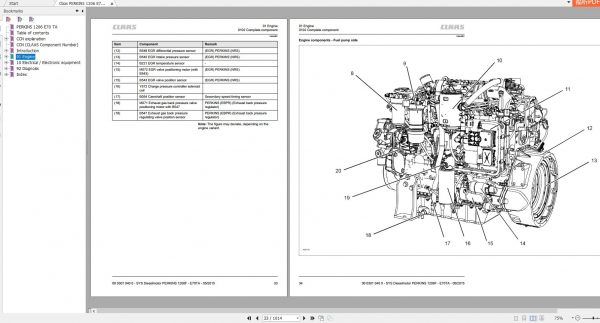 Claas PERKINS 1206 E70 TA Technical System Service Manual EN 2