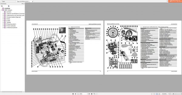 Claas SCOPION 6030 Compact Model 408 1 Repair Manual EN 2