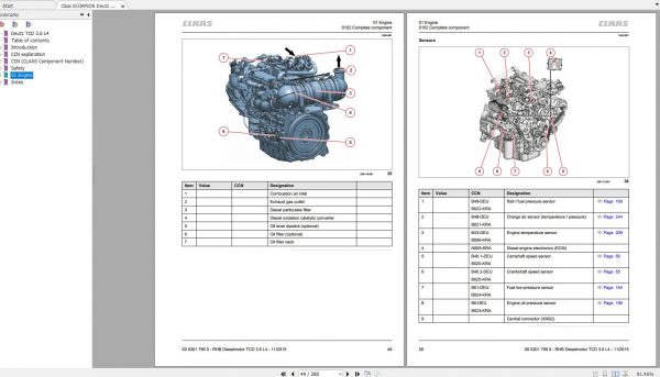 Claas SCORPION Deutz TCD 3.6 L4 Repair Manual EN 3
