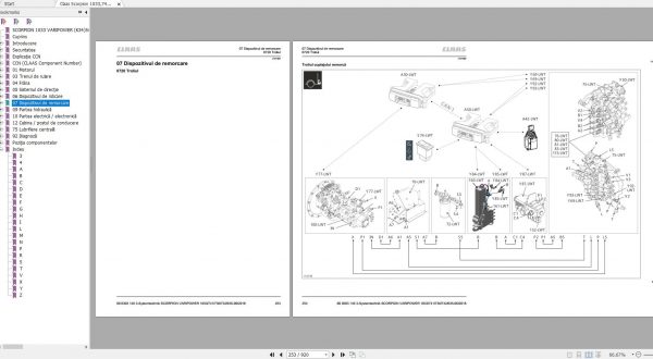Claas Scorpion 1033741736732635 Varipower K34K33K32K31K30 Repair Manual RO 3