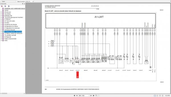 Claas Scorpion 1033741736732635 Varipower K34K33K32K31K30 Repair Manual RO 4