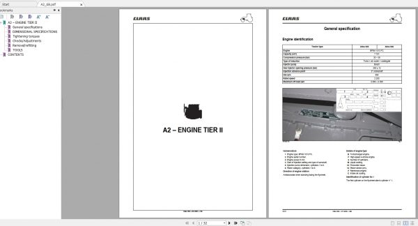 Claas Tractor ATLES 906 Repair Manual EN 2