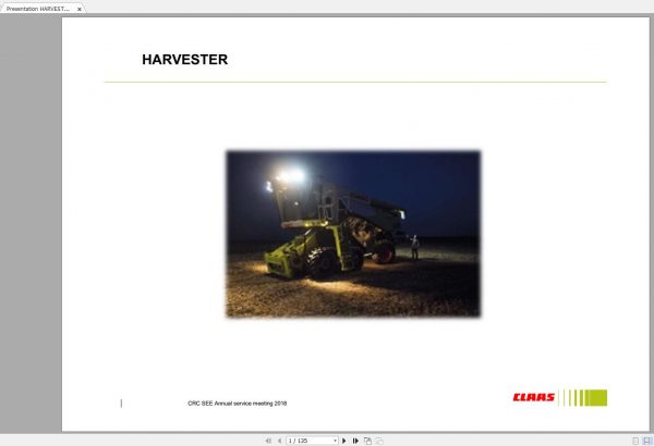 Claas Tractor CDS HARVESTER SCORPION 2018 Central Academy 3