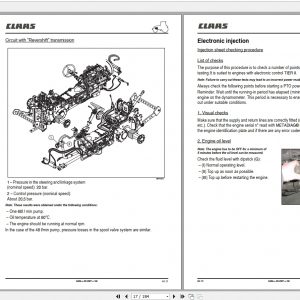 Claas Tractor CELTIS 406 Repair Manual EN 2