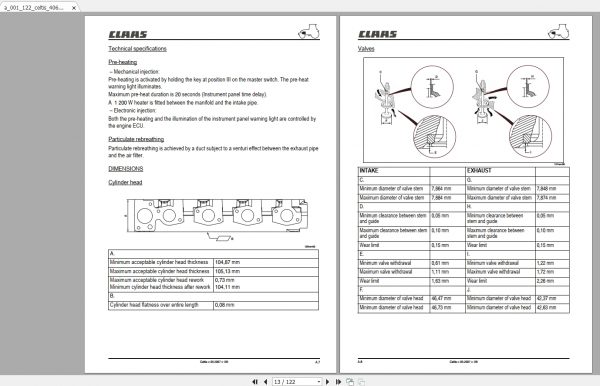 Claas Tractor CELTIS 406 Repair Manual EN 3