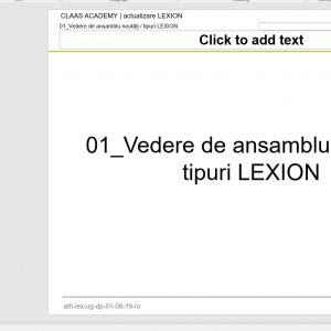 Claas Tractor LEXION Upgrade C8X Central Academy RO 1