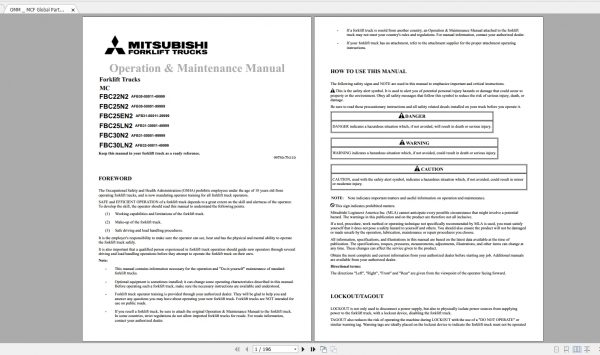 DVD 2 Mitsubishi Forklift 12.7GB Full Collection New Updated 06.2021 Manuals PDF DVD 3