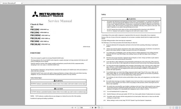 DVD 2 Mitsubishi Forklift 12.7GB Full Collection New Updated 06.2021 Manuals PDF DVD 4