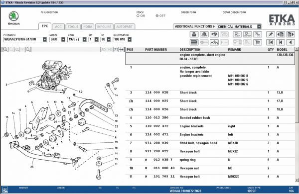 ETKA 8.2 Volkswagen Seat Skoda Audi Commercial Vehicles 05.2021 Spare Parts Catalog DVD 10