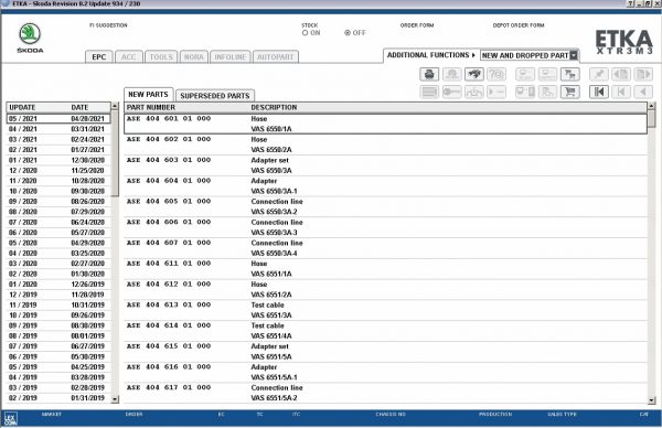 ETKA 8.2 Volkswagen Seat Skoda Audi Commercial Vehicles 05.2021 Spare Parts Catalog DVD 2